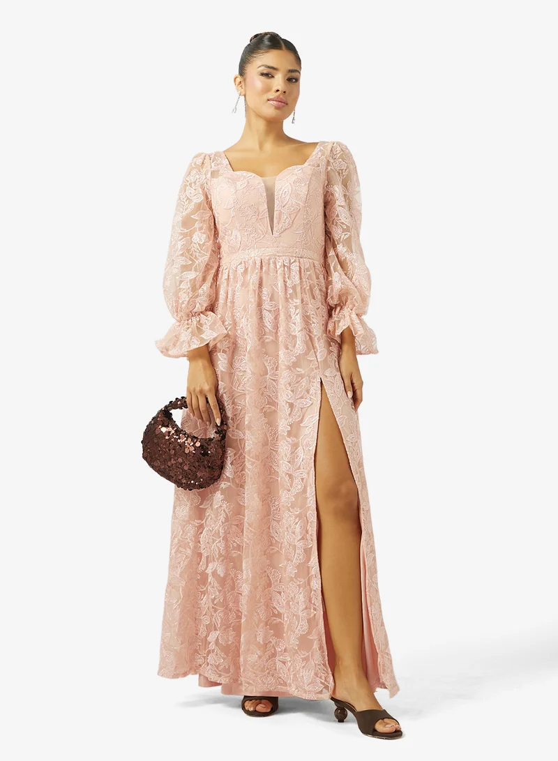 Ella Limited Edition  Flroal Lace A-line Dress for Women | Best Price UAE